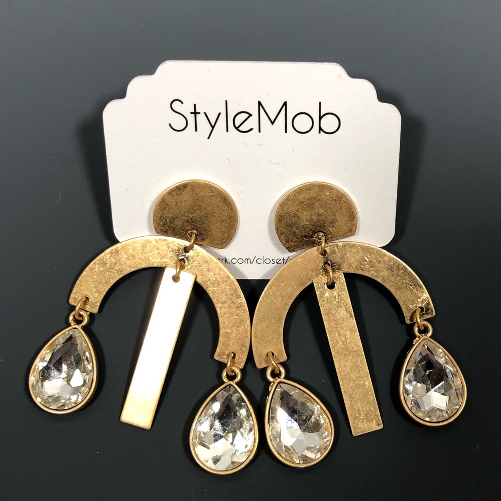 Statement earrings. 3” long.